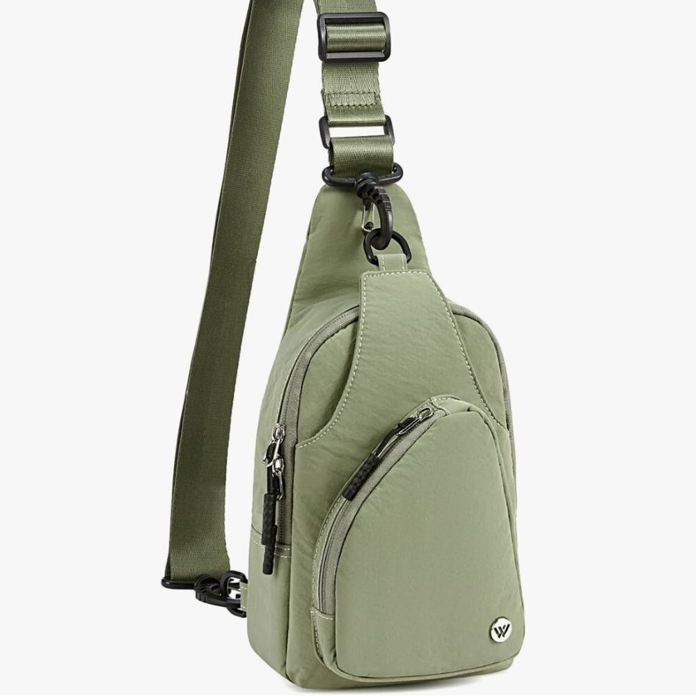 Westbronco Small Sling Bag in Olive Green, NWOT